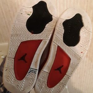 Boys size 10c White with Red